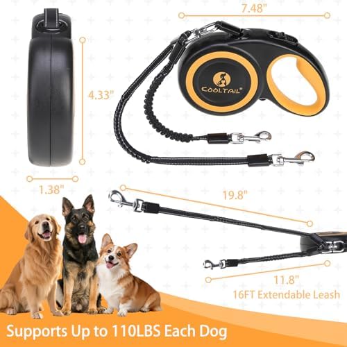 KOOLTAIL Dual Retractable Dog Leash - Image 7