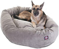 Majestic Pet Micro Velvet Dog Bed, 52 Inch X-Large, Round Washable by MajesticPet