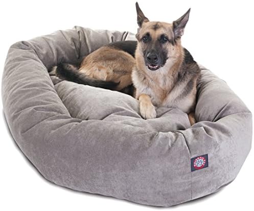 Majestic Pet Micro Velvet Dog Bed, 52 Inch X-Large, Round Washable by MajesticPet