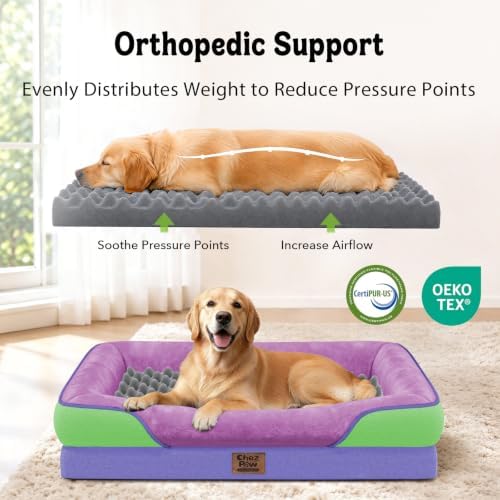 Chez Paw Waterproof Orthopedic XL Dog Bed - Image 2