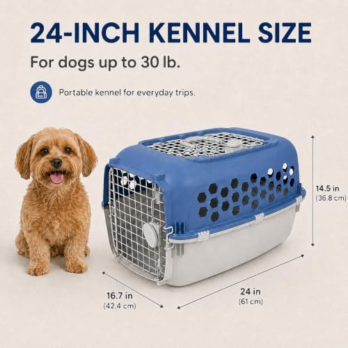 Hard-Sided Pet Carrier for Dogs and Cats, Pet Travel Kennel for Small Dogs - Image 5