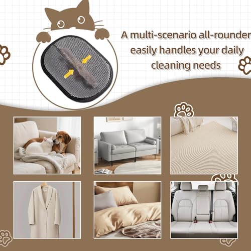 Pet Hair Remover Tool Glove for Cats & Dogs, Static Lint and Fur Removing Mitts - Image 5