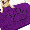 OLANLY Dog Door Mat for Muddy Paws 30x20, Paw Print Design Chenille Mud Mat by OLANLY