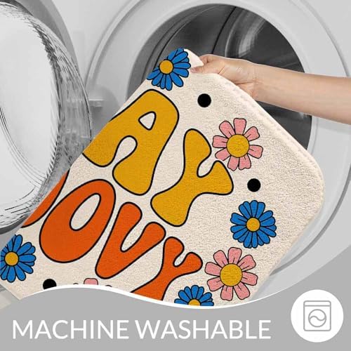 Seventies Retro Stay Groovy Bath Rugs - Image 7