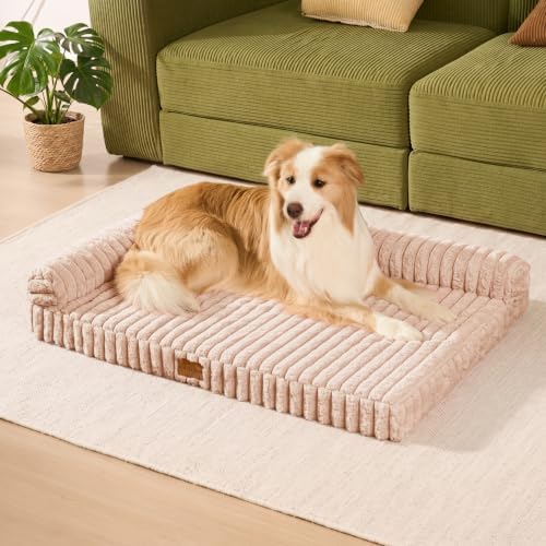 Orthopedic Medium Dog Bed Furry Pet Bed, Washable Cover 30''X20'' - Image 3
