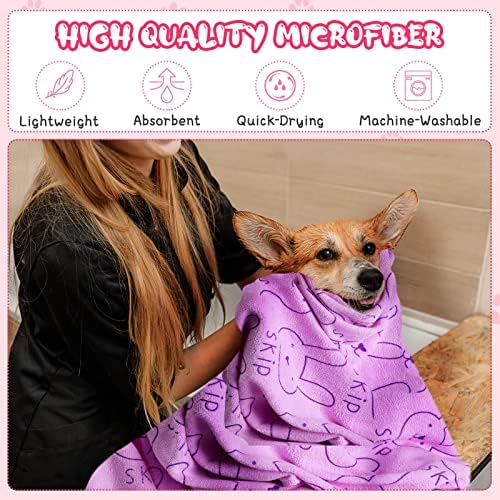 Tatuo 22 Pcs Dog Towels for Drying 20 x 40 Inch Pet Bath Towels Absorbent - Image 5