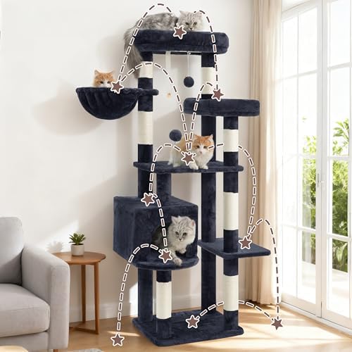 Gitelsnour 55.1'' Cat Tree Tower - Image 6