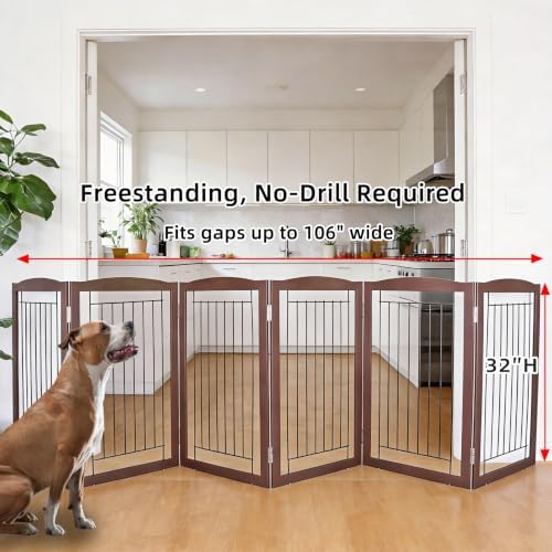 ZJSF Freestanding Foldable Dog Gate - Image 2