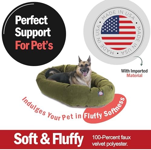 Majestic Pet Micro Velvet Dog Bed, 52 Inch X-Large - Image 2