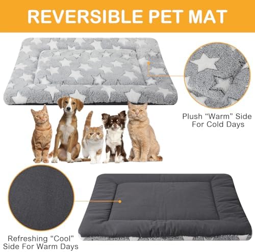 VitalCozy 4 Pcs Dog Crate Pads Soft Warm - Image 2