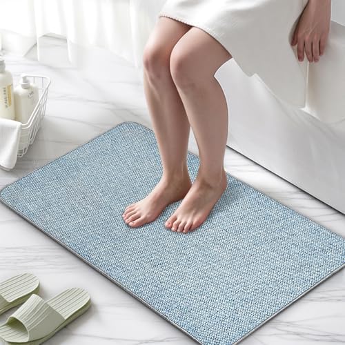 2 Pack Bathroom Rugs 17x27Inch, Thin Bath Mat - Image 2