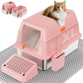 XL Stainless Steel Litter Box by PEDIBAT