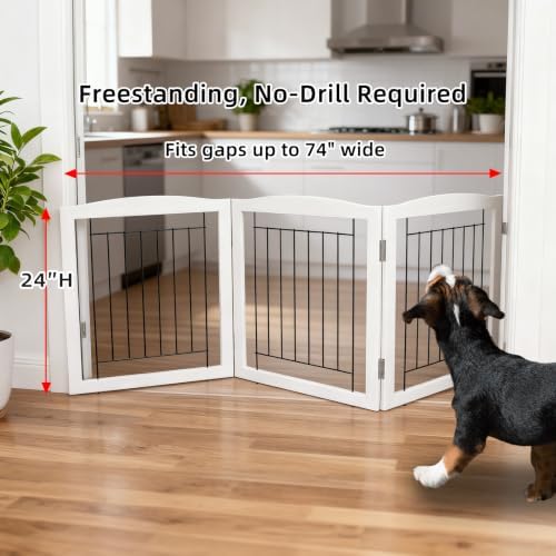 ZJSF Freestanding Foldable Dog Gate - Image 2