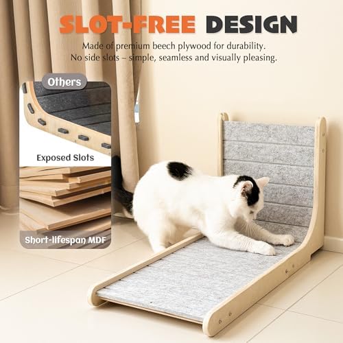 PETKARAY Felt Cat Scratcher, Vertical Cat Scratching Pad, Scratch Resistant - Image 5