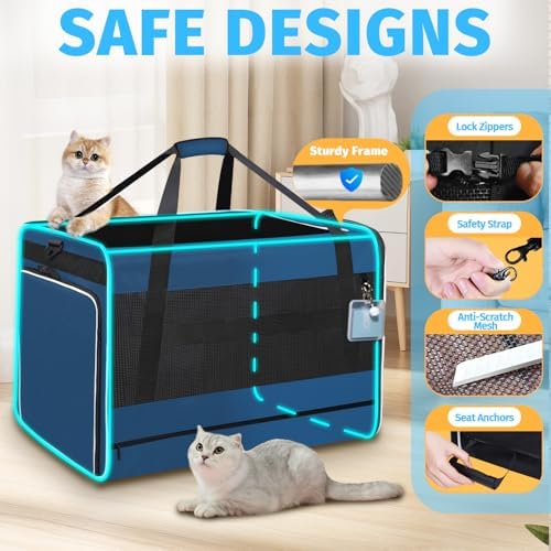 Petskd Side Expandable Extra Large Cat Carrier - Image 5