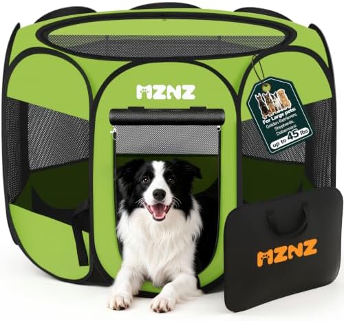 Dog Cat Small Animal Puppy Playpen Crate, Whole Green by MZNZ