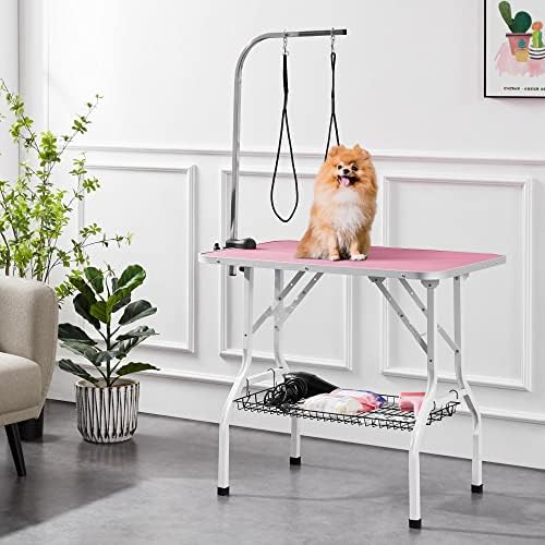 Yaheetech 36'' Dog Grooming Table, Adjustable Pet Foldable Grooming Table - Image 2