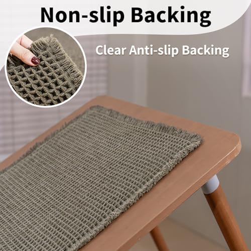 Waffle Bath Mat, Boho Bathroom Rugs Non Slip Washable - Image 5