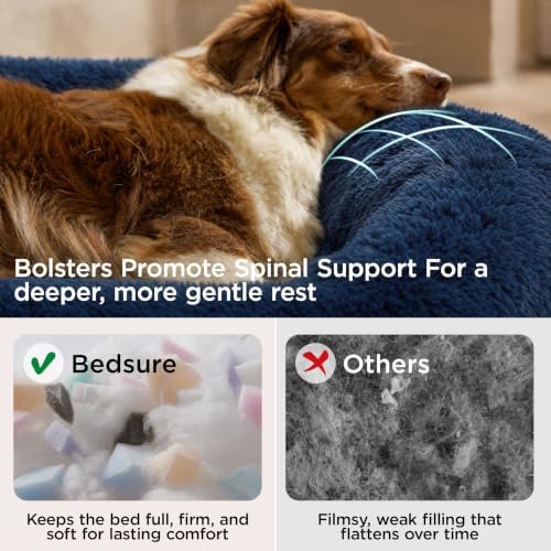 Bedsure SupportMax® Calming Dog Beds Large Sized Dog Washable Pet Bed - Image 3