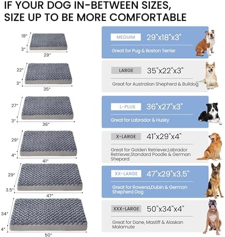 Orthopedic Memory Foam Bed for Large Dogs, Waterproof Cooling Pet Mats for Crate - Image 6