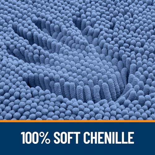 OLANLY Large Bathroom Rugs 40x32, Extra Soft Absorbent Chenille Bath Rugs - Image 3