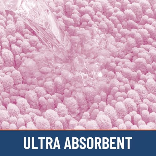 Smiry Bathroom Rugs 24X16, Extra Soft Rubber Backing Chenille Bath Mats - Image 5