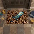 Manfei Pixel Camo Bath Mat, Camouflage Pixelated Sword Kids Mats Rugs, Girls by Manfei