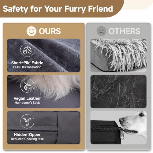 XXL Dog Bed, Waterproof Dog Crate Bed, Extra Large Kennel Pads - Image 4