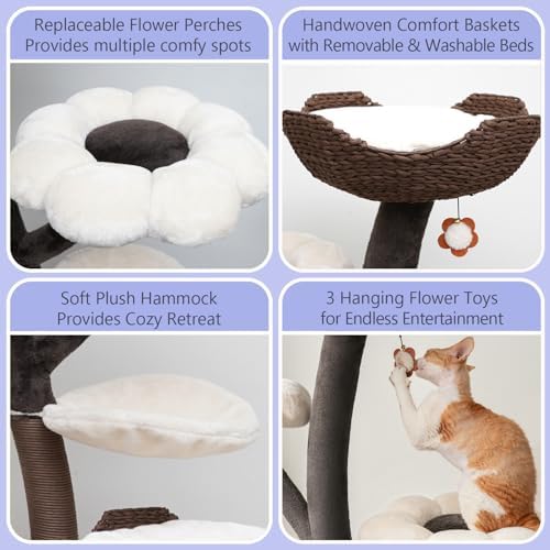 Catry Floral Large Cat Tree - Image 6