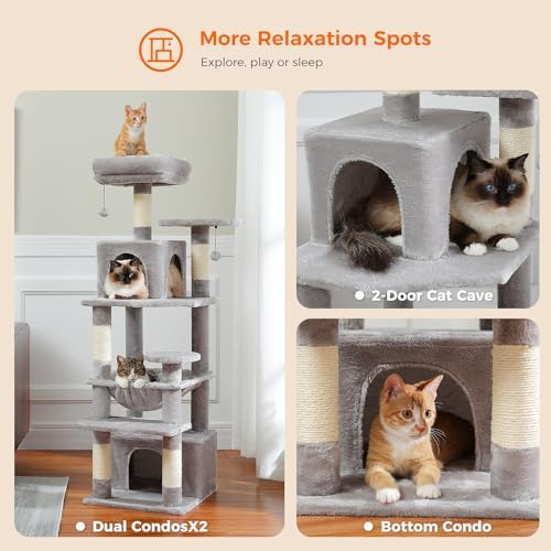 PAWZ Road Cat Tree, 53.5 Inches Tall Cat Tower - Image 5