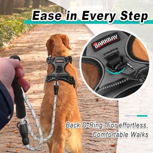 BARKBAY Dog Harness for Medium Sized Dog No Pull 2 Leash Clips Dog Vest - Image 3