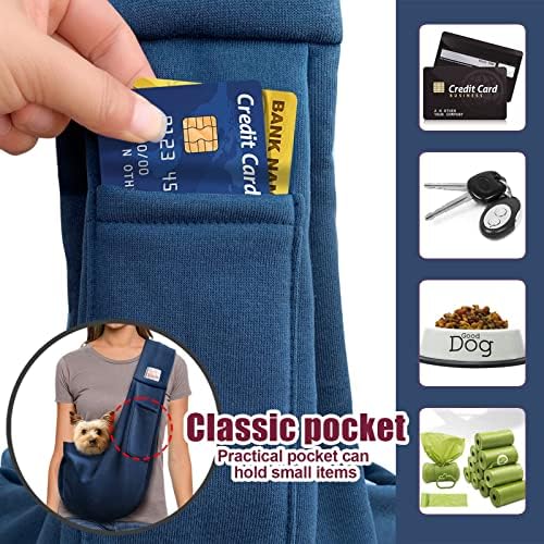 Pet Dog Sling Carrier for 3-10 lbs pet, Dog Purse Pouch, Dog Satchel, - Image 3