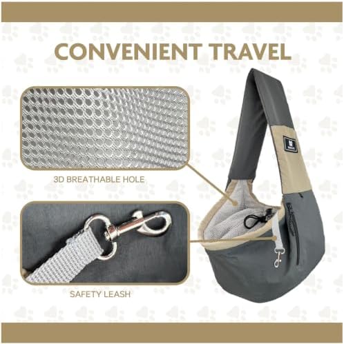 Dog Carrier Sling for Small Dogs & Cats, Puppy Sling Bag - Image 6