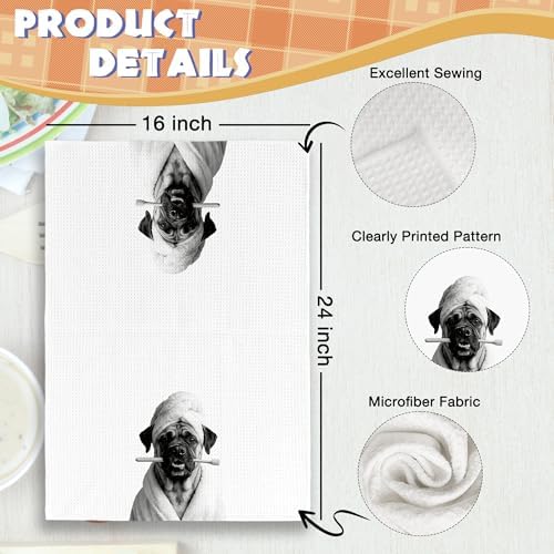 Dog Kitchen Towels Decor Set of 2 - Image 6