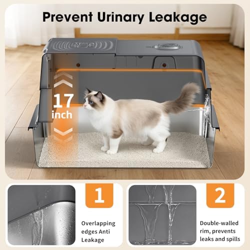 XXXL Stainless Steel Cat Litter Box - Image 4