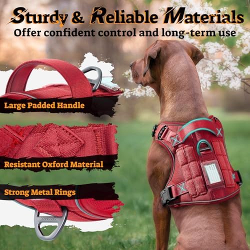 rabbitgoo Tactical Dog Harness Medium Sized, No Pull Service Pet Vest - Image 5
