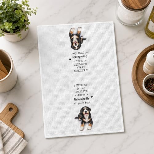 Bernedoodle Kitchen Towel, Funny Dog Lover Kitchen Decor - Image 5