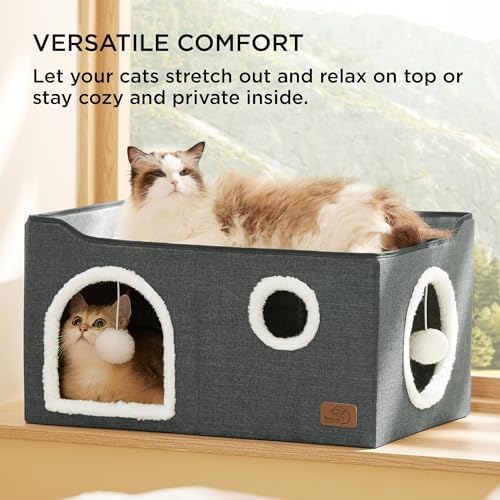 Bedsure Extra Wide Cat House Bed - Image 3