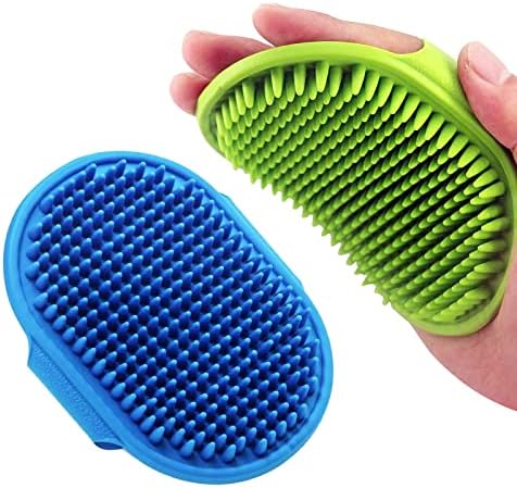 Dog Grooming Brush, Lilpep Pet Shampoo Bath Brush Soothing Massage Rubber Comb by PetSupplies