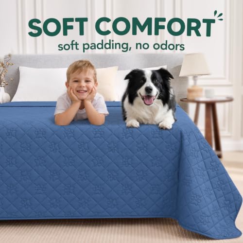 PAWFINITY Waterproof Bed Cover for Dogs, Pet Blanket for Mattress Washable - Image 4
