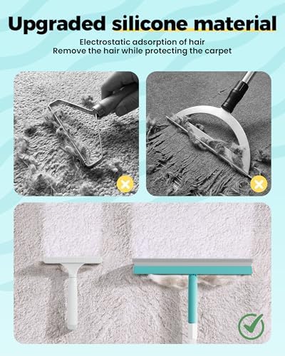 Carpet Rake for Pet Hair Removal Tool - 4 in 1 Pet Hair Remover Kit for Dog Cat - Image 6
