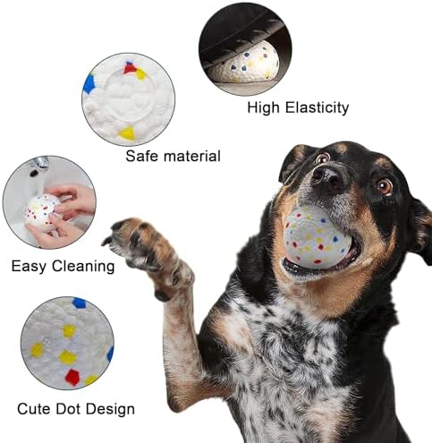Dog Toy Balls 2.2 Inch, Indestructible Dogs Balls 6 Pack - Image 3
