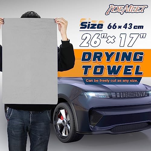 2 Pack Premium Shammy Towel for Car, Super Absorbent 26"x17" Chamois Towel - Image 5