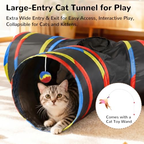 Tempcore Cat Tunnel, 3-Way Collapsible Toy - Image 3