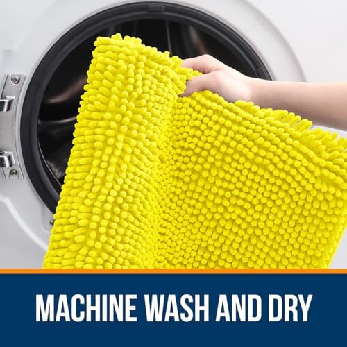 OLANLY Bathroom Rugs 30x20, Extra Soft Absorbent Chenille Bath Rugs - Image 5
