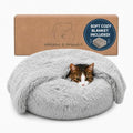 Whiskers & Friends Cat Beds for Indoor Cats & Small Dog, Fluffy Cat Bed by WhiskersFriends