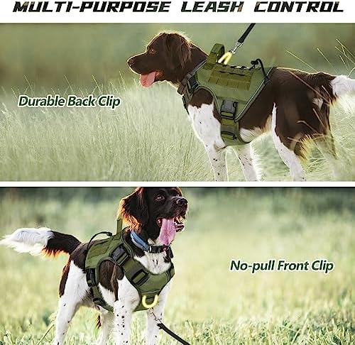 WINGOIN Green Tactical Dog Harness - Image 3
