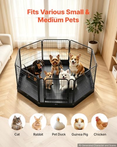 VEVOR Dog Playpen, 24 Inch 8-Panel Puppy Pen - Image 5