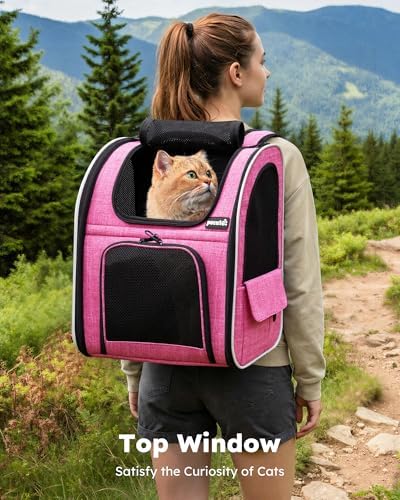 pecute Cat Backpack Extendable, Cat Carrier Backpack - Image 3