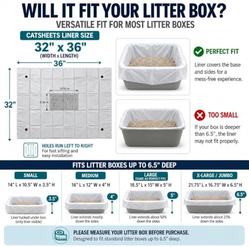 Sifting Cat Litter Box Liners | Super Sifter Saver Pack | 5 Second Sift Cat - Image 2